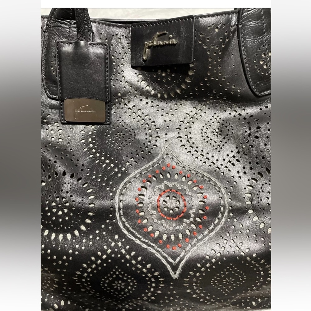 Petunia Pickle Bottom Black Leather Purse